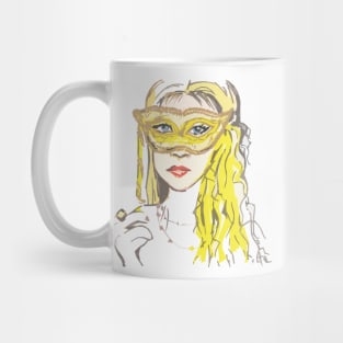 masquerade woman Mug